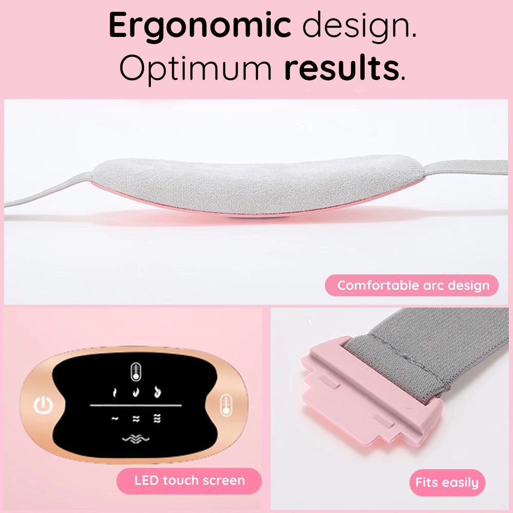 Menstrual Period Pain Relief Heating Massage Pad for Cramps Bloating and Tension-Genie Superhealth Store