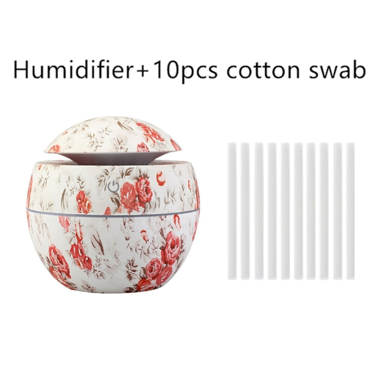 Mini Aromatherapy Diffuser Essential Oils with LED Lighting - At-Home Spa Feeling