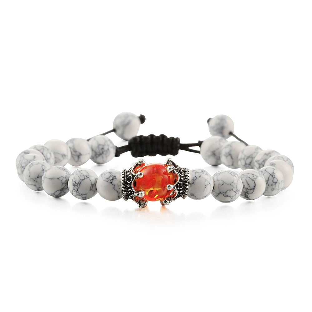 Lava Stones Power Bracelet Consciousness Tiger's Eye Fortune Lucky Charm-Lava Rock Natural Tiger's Eye bracelet-Genie Health+Beauty Store