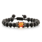 Lava Stones Power Bracelet Consciousness Tiger's Eye Fortune Lucky Charm