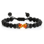 Lava Stones Power Bracelet Consciousness Tiger's Eye Fortune Lucky Charm