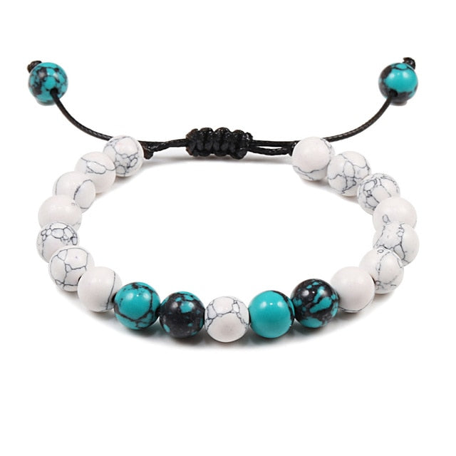 Lava Stones Power Bracelet Consciousness Tiger's Eye Fortune Lucky Charm-Lava Rock Natural Tiger's Eye bracelet-Genie Health+Beauty Store