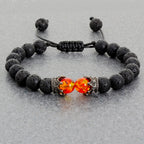 Lava Stones Power Bracelet Consciousness Tiger's Eye Fortune Lucky Charm