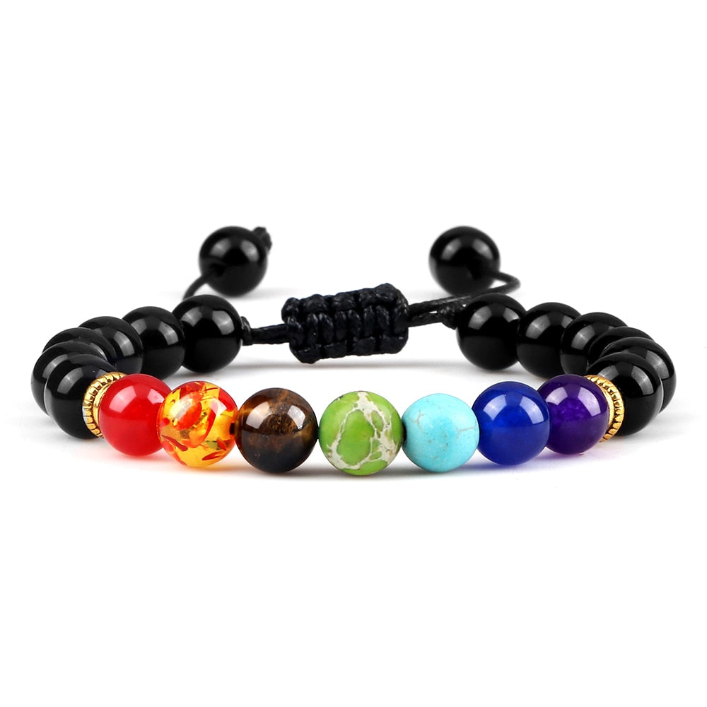 Lava Stones Power Bracelet Consciousness Tiger's Eye Fortune Lucky Charm-Lava Rock Natural Tiger's Eye bracelet-Genie Health+Beauty Store