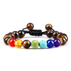 Lava Stones Power Bracelet Consciousness Tiger's Eye Fortune Lucky Charm