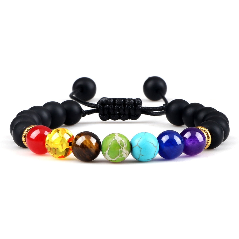 Lava Stones Power Bracelet Consciousness Tiger's Eye Fortune Lucky Charm-Lava Rock Natural Tiger's Eye bracelet-Genie Health+Beauty Store