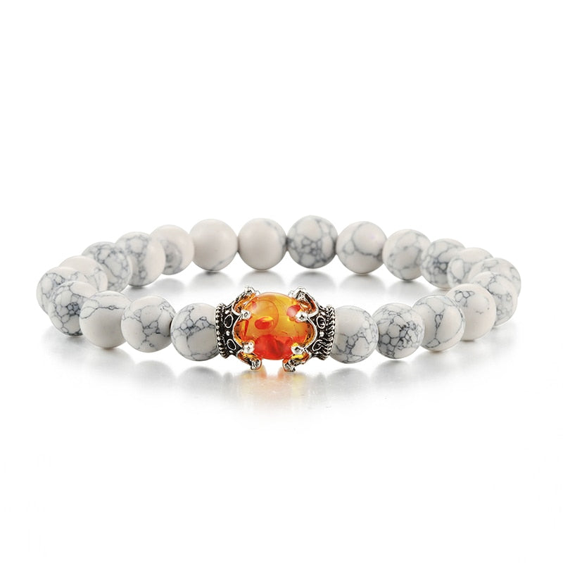 Lava Stones Power Bracelet Consciousness Tiger's Eye Fortune Lucky Charm-Lava Rock Natural Tiger's Eye bracelet-Genie Health+Beauty Store