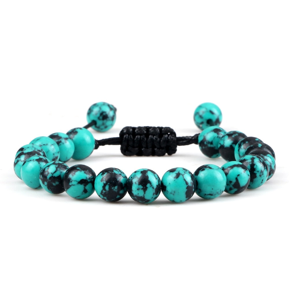 Lava Stones Power Bracelet Consciousness Tiger's Eye Fortune Lucky Charm-Lava Rock Natural Tiger's Eye bracelet-Genie Health+Beauty Store