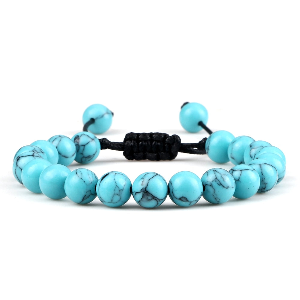 Lava Stones Power Bracelet Consciousness Tiger's Eye Fortune Lucky Charm-Lava Rock Natural Tiger's Eye bracelet-Genie Health+Beauty Store