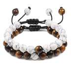 Lava Stones Power Bracelet Consciousness Tiger's Eye Fortune Lucky Charm