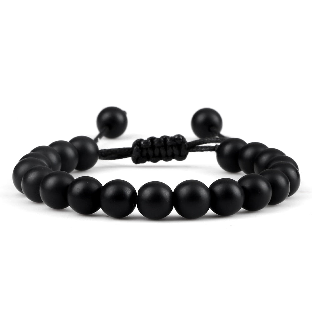 Lava Stones Power Bracelet Consciousness Tiger's Eye Fortune Lucky Charm-Lava Rock Natural Tiger's Eye bracelet-Genie Health+Beauty Store