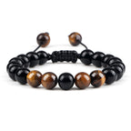 Lava Stones Power Bracelet Consciousness Tiger's Eye Fortune Lucky Charm