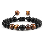 Lava Stones Power Bracelet Consciousness Tiger's Eye Fortune Lucky Charm