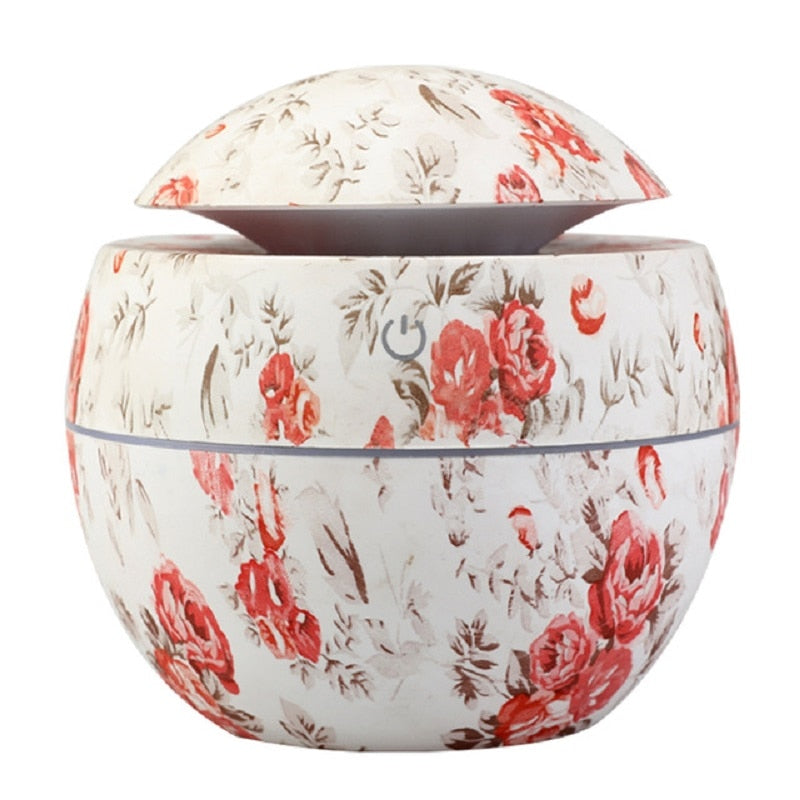 Stylish Mini Diffuser Aromatherapy Essential Oils Ultrasonic With 10 Wicks-Cotton Swabs-Mini Essential Oils Aromatherapy Stylish Diffuser with LED Lighting - At-Home Spa Feeling-Genie Health+Beauty Store
