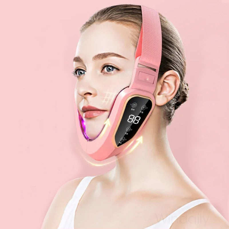 Double Chin Red Light Face Photon Beauty Slimming Therapy Device