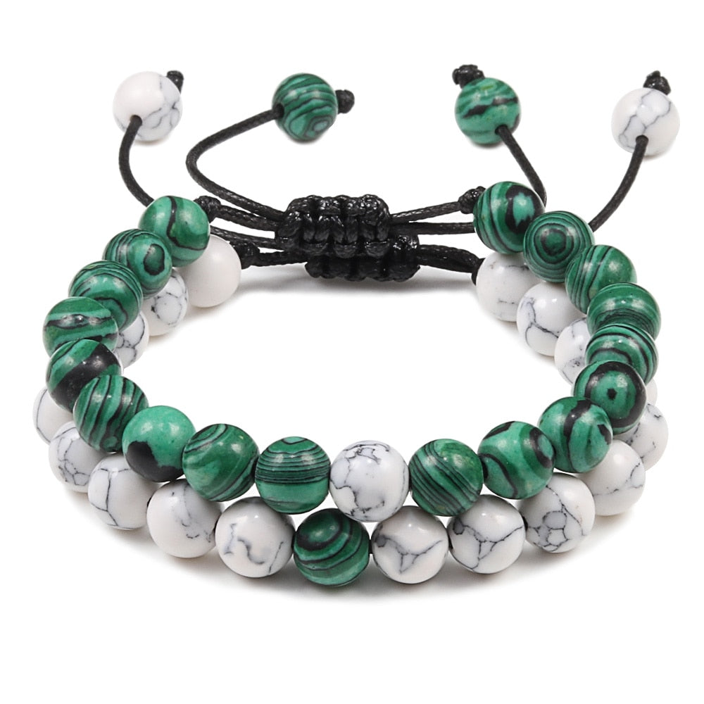 Lava Stone Bracelet Power Healing Tiger Eye Good Luck Beaded Bracelet