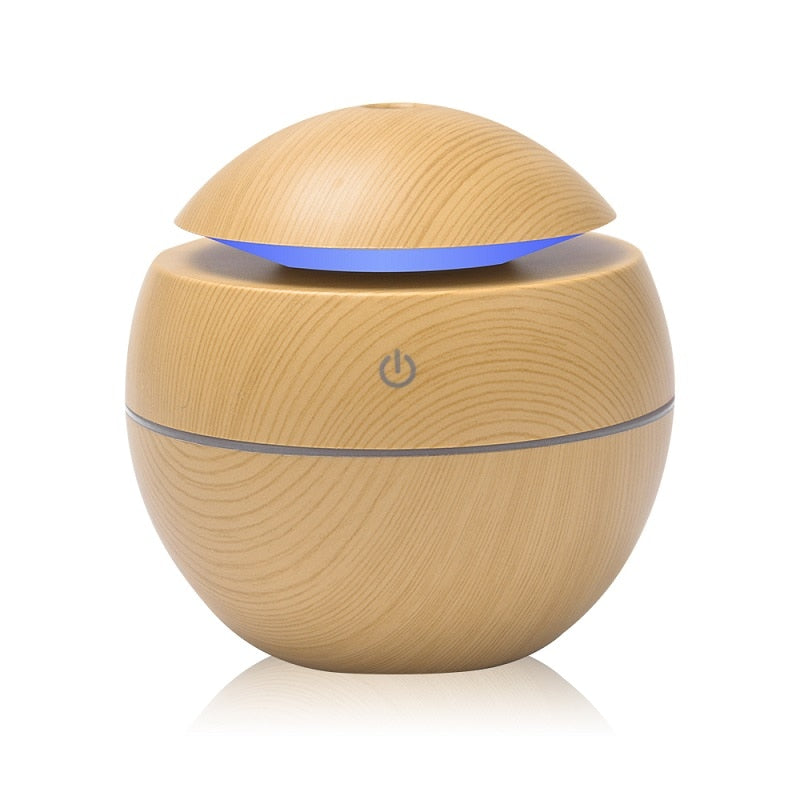 Stylish Mini Diffuser Aromatherapy Essential Oils Ultrasonic With 10 Wicks-Cotton Swabs-Mini Essential Oils Aromatherapy Stylish Diffuser with LED Lighting - At-Home Spa Feeling-Genie Health+Beauty Store