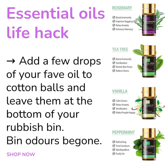 28-pcs Essential Oils Gift Box - Amazing body oils value / 4 refillable rollers / 4 droppers