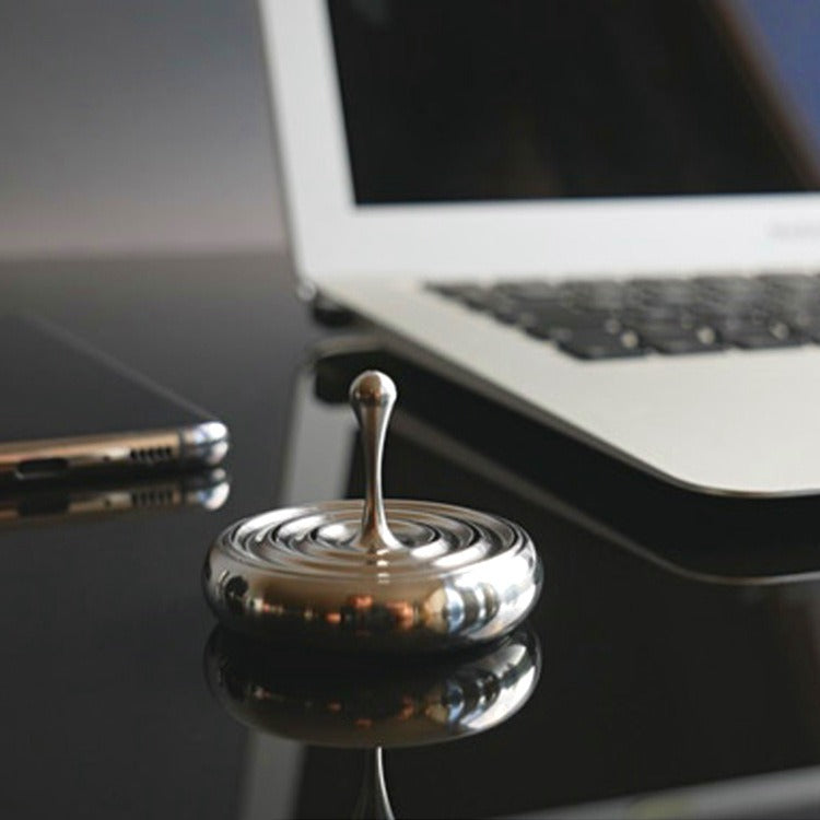 Fidget Spinner Desktop Water Drop Spinning Top Steel Stress Relief Gadget